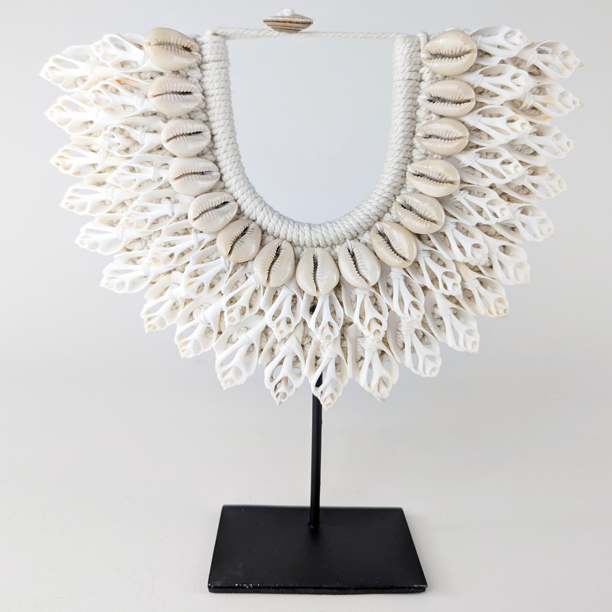 White-Cream Color Puka Sea Shell Necklace | Jewel Shapes